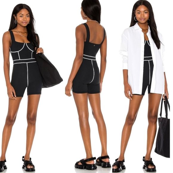 WeWoreWhat Black and White Jumpsuit - Picture 1 of 11